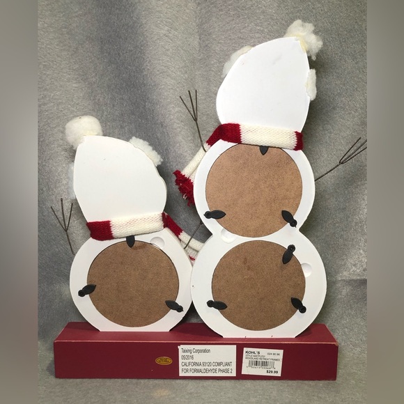“GRANDKIDS” SNOWMAN PICTURE HOLDING WOODEN FIGURINE, NEW WITH TAGS FROM KOHL’s - Picture 6 of 8